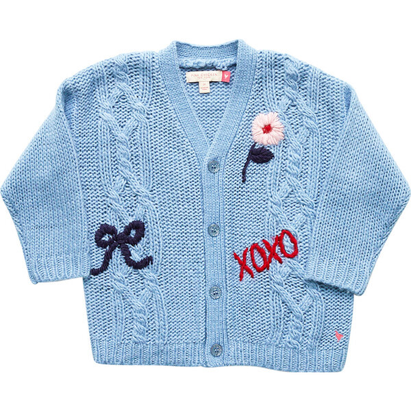 Grandpa Sweater, Baby Blue | Maisonette