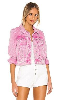 x We The Free Rumors Denim Jacket in Pink | Revolve Clothing (Global)