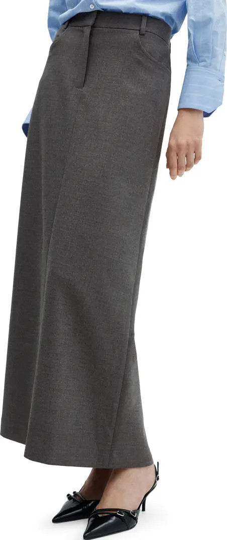 MANGO Back Slit Skirt | Nordstrom | Nordstrom