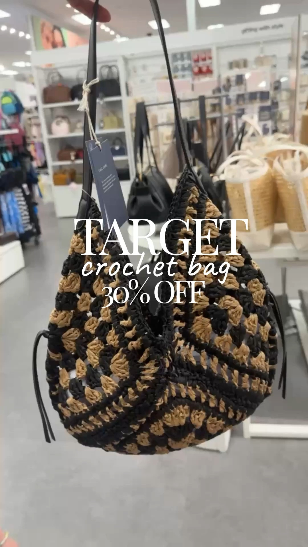 @Target summer crochet bag on sale 30% off/$21‼️

#LTKSaleAlert #LTKOver40 #LTKgrwm