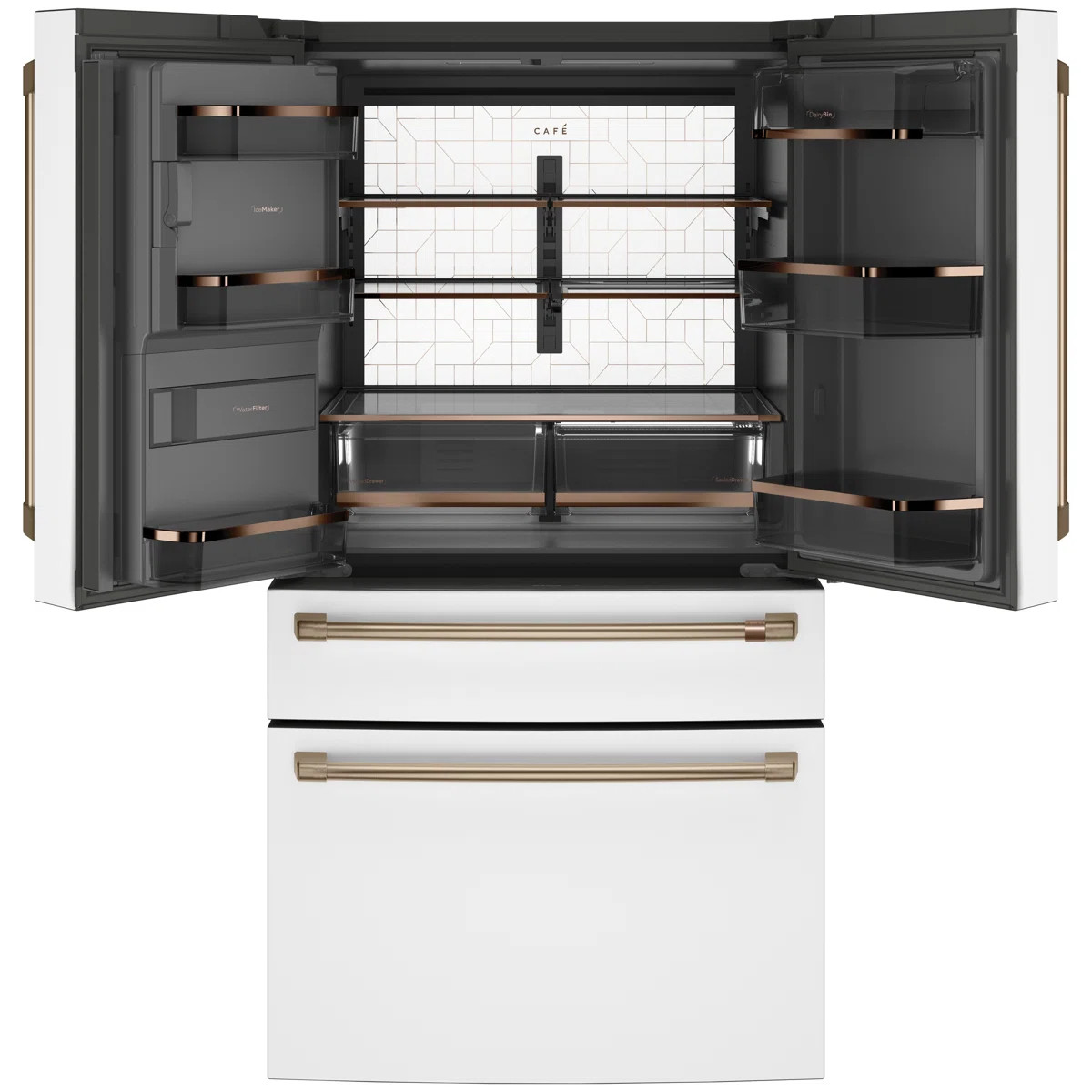 Café 36" French Door 27.8 cu. ft. Refrigerator CVE28DP4NW2 | Wayfair North America