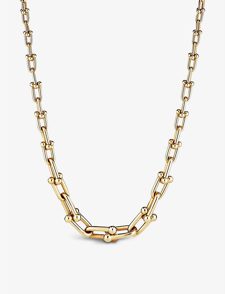 TIFFANY & CO Tiffany City HardWear 18k graduated link necklace | Selfridges
