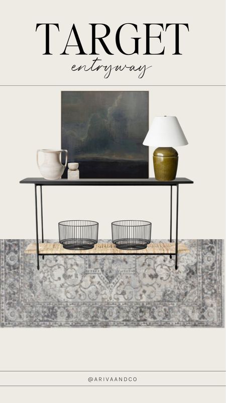 Entry way design, all from Target.




Wall art, table lamp, vase, entry way rug, accent baskets, entryway table, figurines, home decor, target furniture, target home decorr

#LTKStyleTip #LTKHome