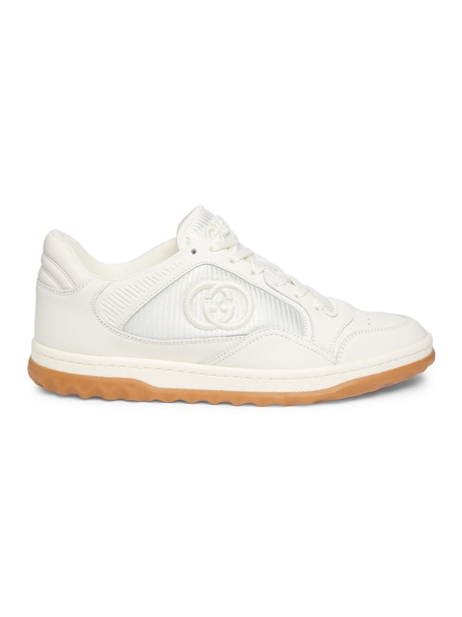 Shop Gucci MAC80 Leather Low-Top Sneakers | Saks Fifth Avenue | Saks Fifth Avenue