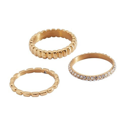 Alex and Ani Ribbed Stacking Ring Set of 3 | Amazon (US)