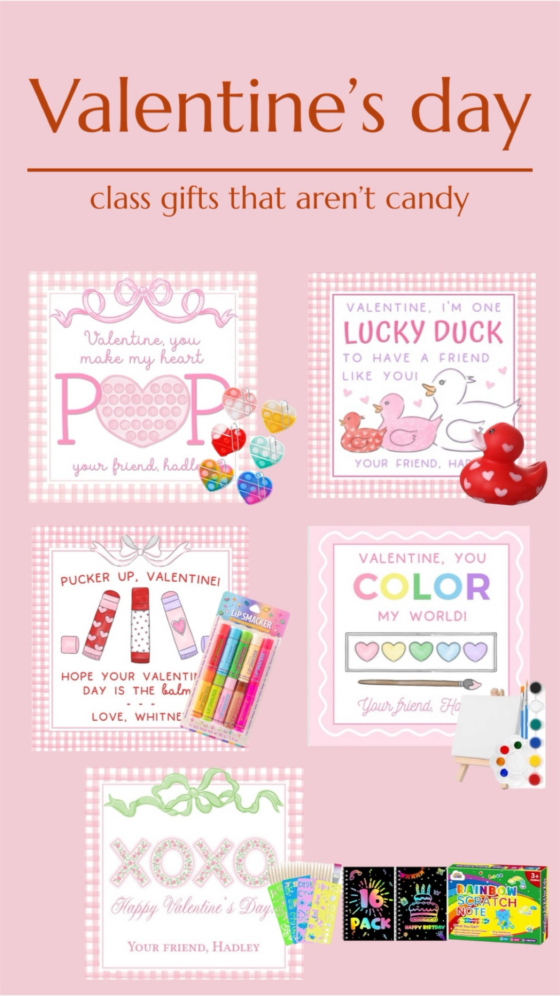class gift options that aren’t candy!!