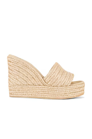 Jeffrey Campbell Caicos Wedge Sandal in Beige Woven from Revolve.com | Revolve Clothing (Global)