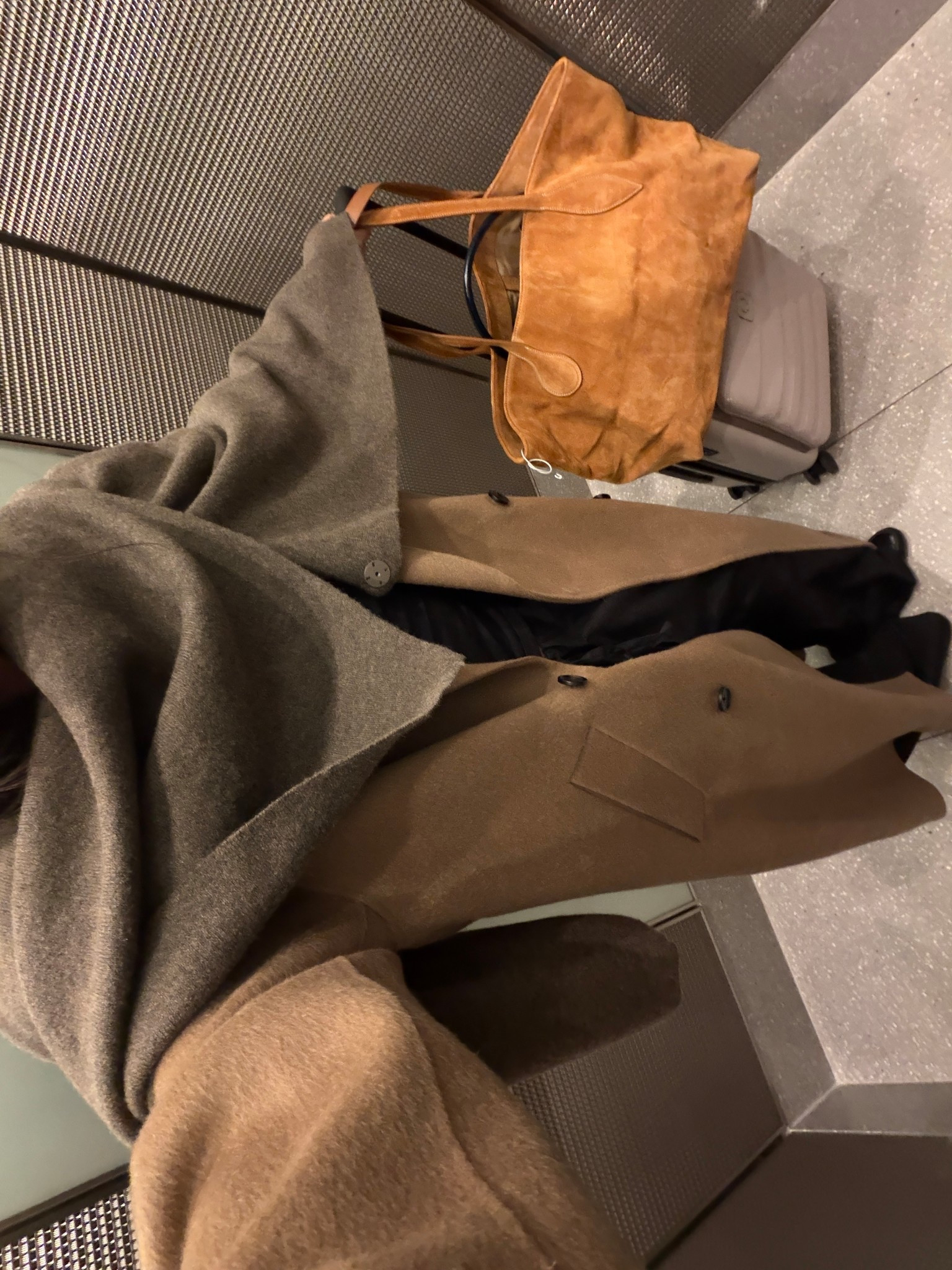 Sweater wrapped as scarf size s/m, coat xs, tank small