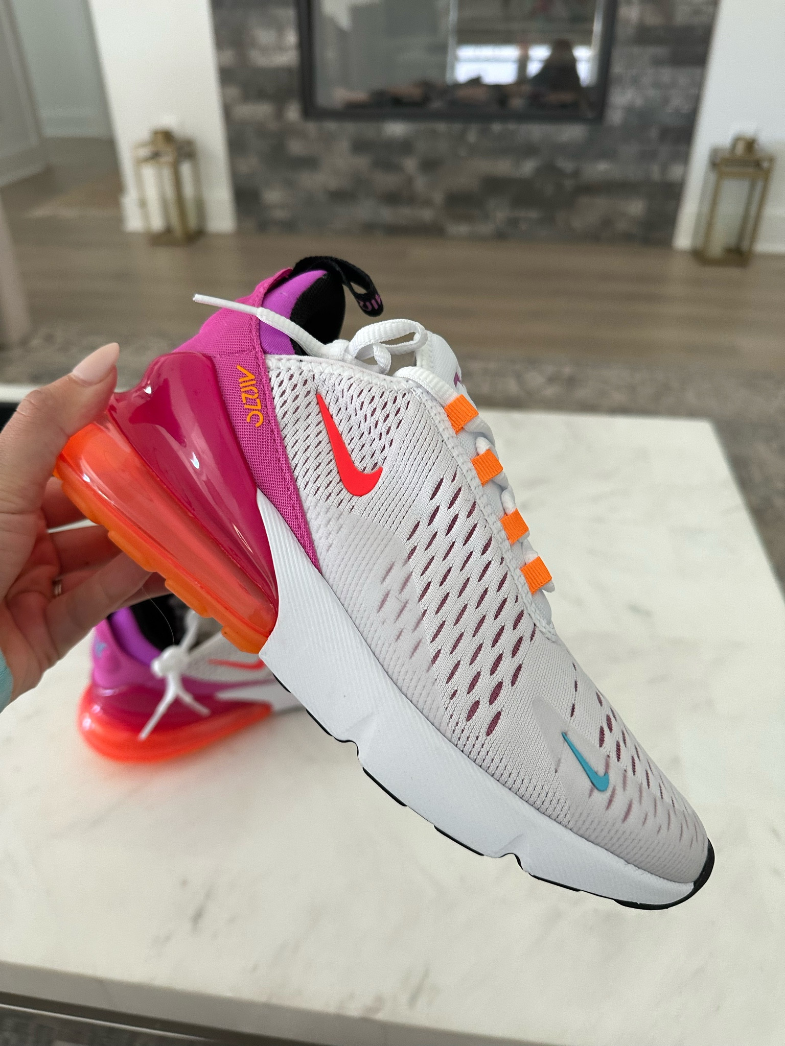 Nike Air Max on sale and comes in other colors! True to size wearing size 7.5! #sneakers #sneakersale 