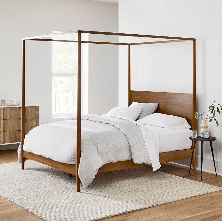Mid-Century Canopy Bed | West Elm (US)
