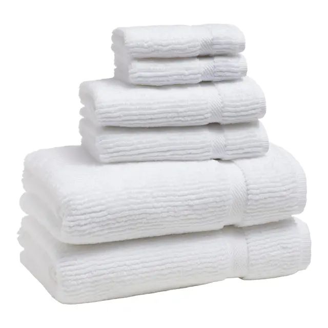 Mateo Hand Towel in White | Chairish