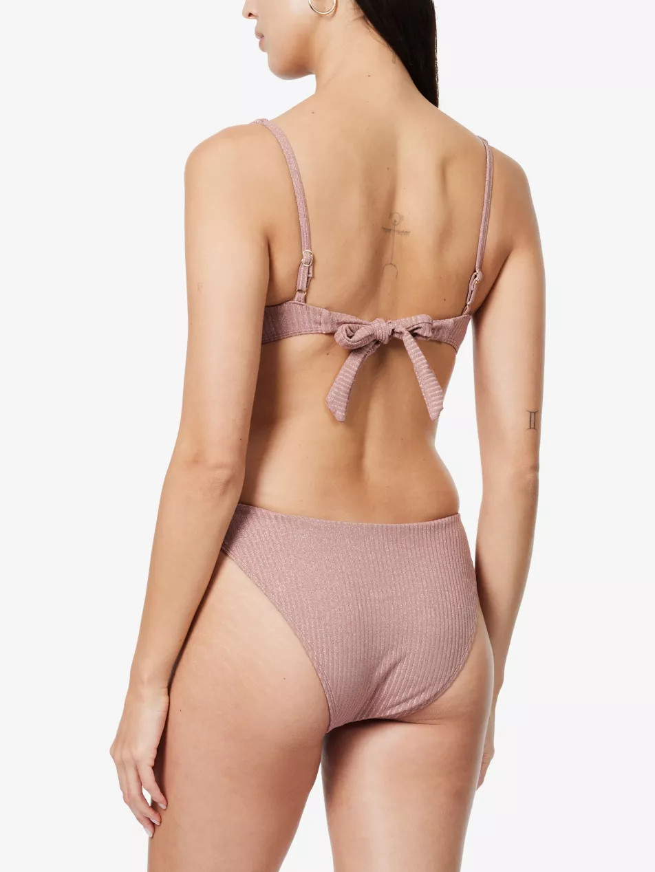 Sorrento Metallic Underwired Bikini Top | Selfridges