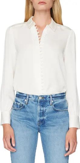 FRAME Victorian Silk Blouse | Nordstrom | Nordstrom Canada
