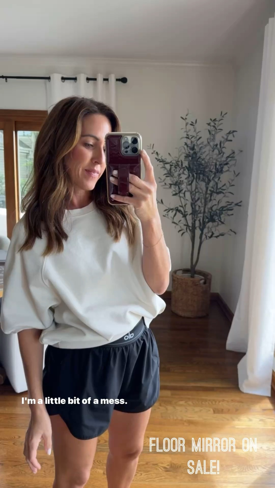 Large floor mirror on SALE! The reflection is true. Really nice quality. 
This is gold in the 71”x32” size 
Wayfair

#LTKmomlife #LTKHome #LTKSaleAlert