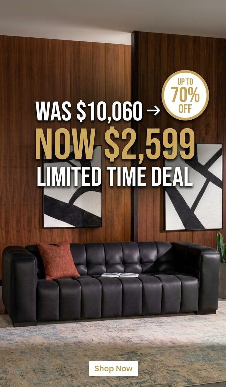 Okay but this sofa is EVERYTHING 😍 was $10,060 and now only $2,599… like are you kidding?! Such a luxe statement piece—super comfy, chic, and instantly upgrades your whole living room. I’m obsessed 🖤✨ don’t wait on this one!!#WayfairFinds #LTKHome #LTKSaleAlert #SofaGoals #LivingRoomInspo #CozyHome #ModernHomeDecor #HomeUpgrade #NeutralHome #AestheticHome #ViralHomeFinds #FurnitureDeals #LuxuryForLess #DealAlert #ShopNow #LTKStyle #HomeInspo #InteriorLovers #ChicHome #StylishLiving #DreamHome #BudgetLuxury #TrendingHome

#LTKSeasonal #LTKHome #LTKSaleAlert