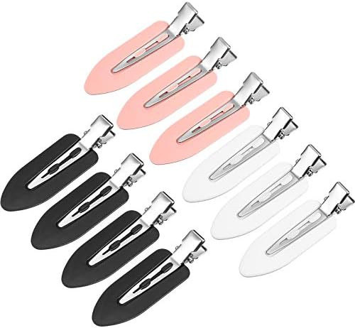 10 Pieces No Crease Hair Clip No Bend Clips Hair Clips Curl Pin Clips Makeup Hair Clip for Bangs ... | Amazon (UK)