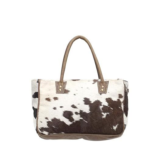 Myra Bags Bucket Genuine Leather with Animal Print Tote Bag S-0981 | Amazon (US)