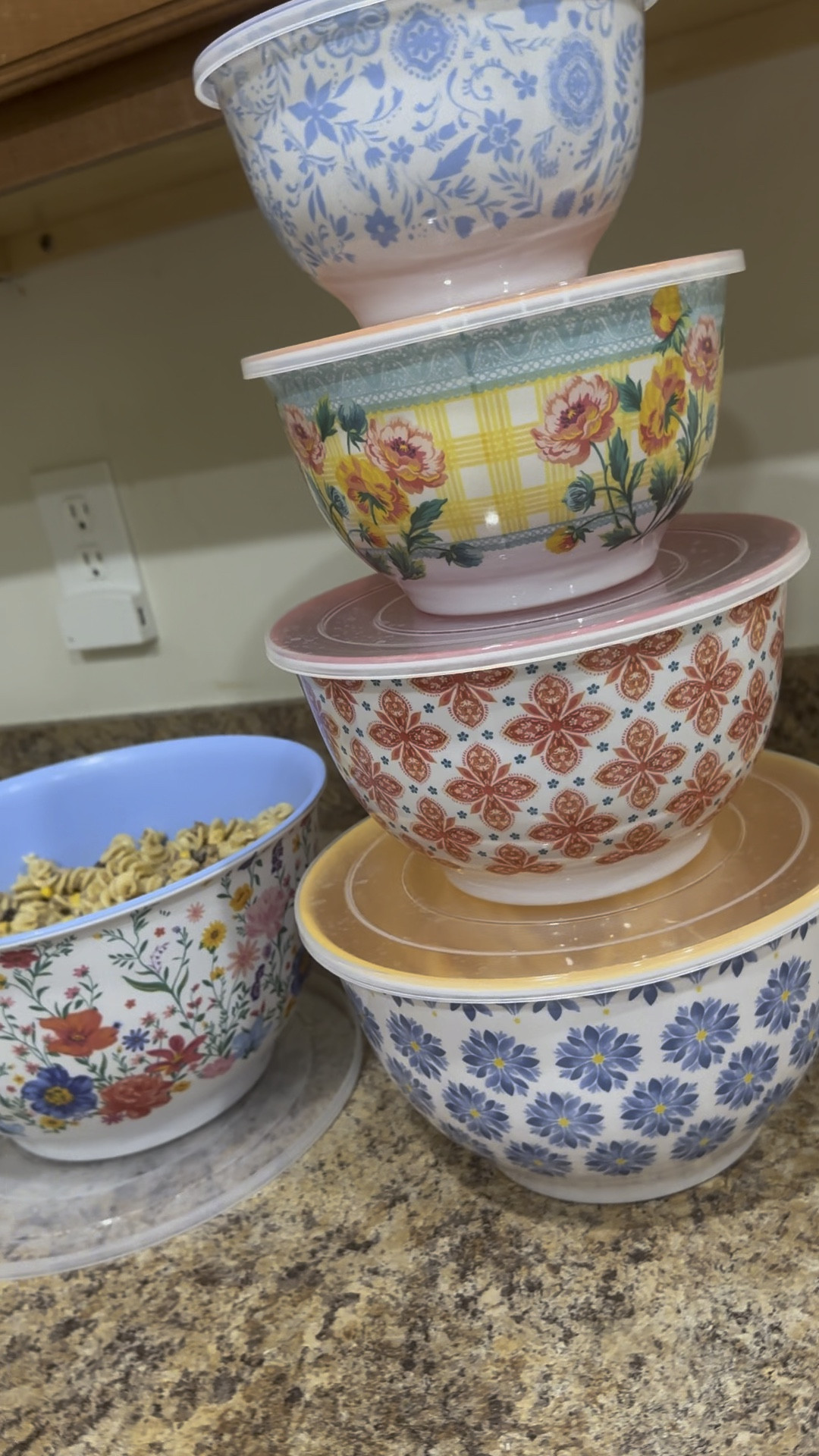 I was bringing a pasta salad dish to a summer BBQ we were invited to and realized I didn’t have a serving bowl with a lid. So, I sent my husband into Walmart to pick up this gorgeous serving bowl set. I love the variety of sizes and patterns!

#LTKxWalmart #LTKFindsUnder50 #LTKSeasonal