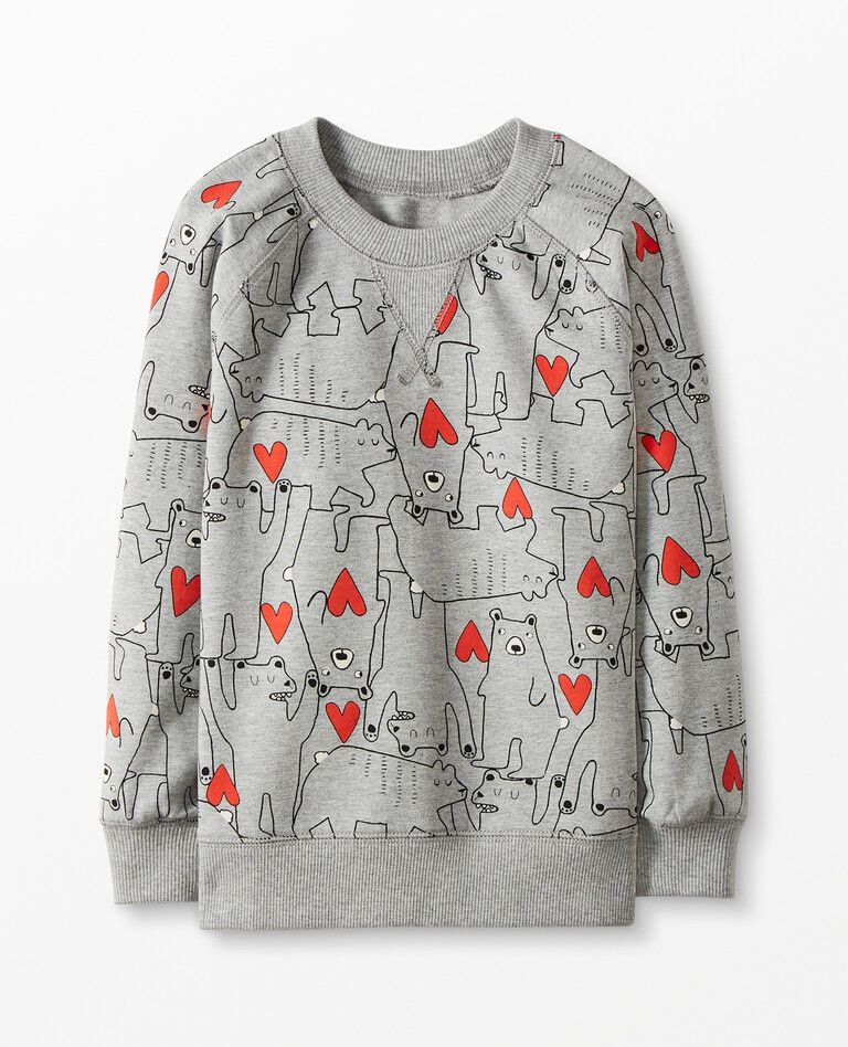 Valentines Crewneck Sweatshirt In French Terry | Hanna Andersson