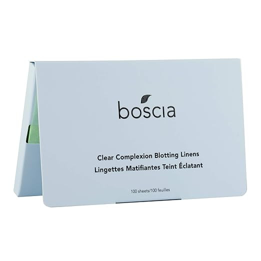 boscia Blotting Linens - Vegan Natural Clean Skincare. Oil Control Blotting Paper, Face Blotting ... | Amazon (US)