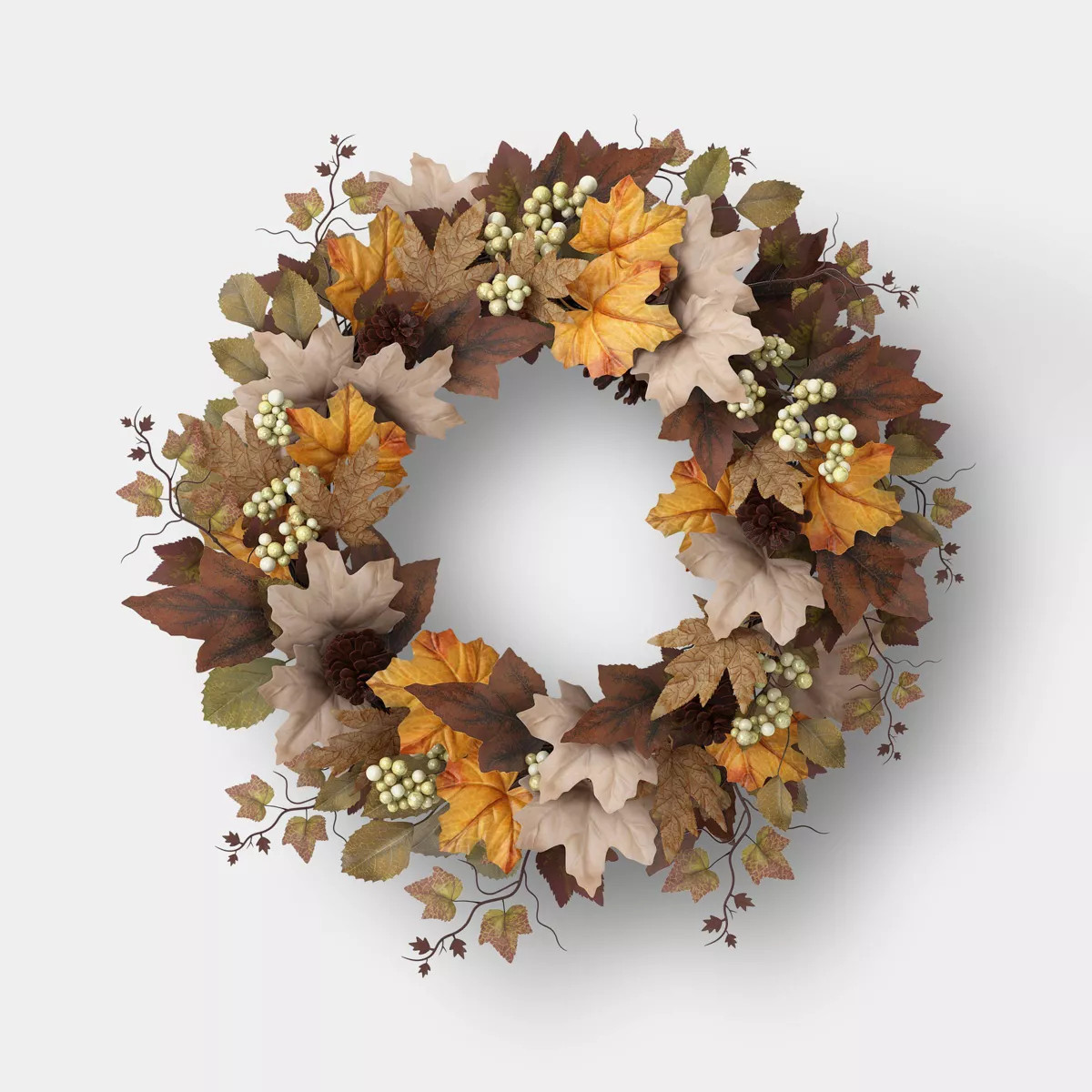 24" Mixed Fall Wreath - Threshold\u2122 | Target