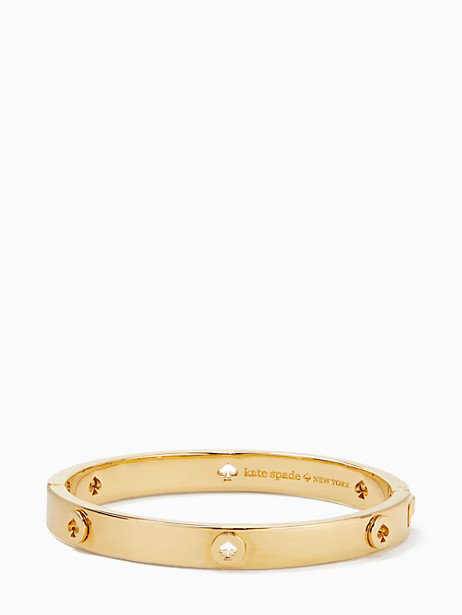 spot the spade studded hinged bangle | Kate Spade Outlet