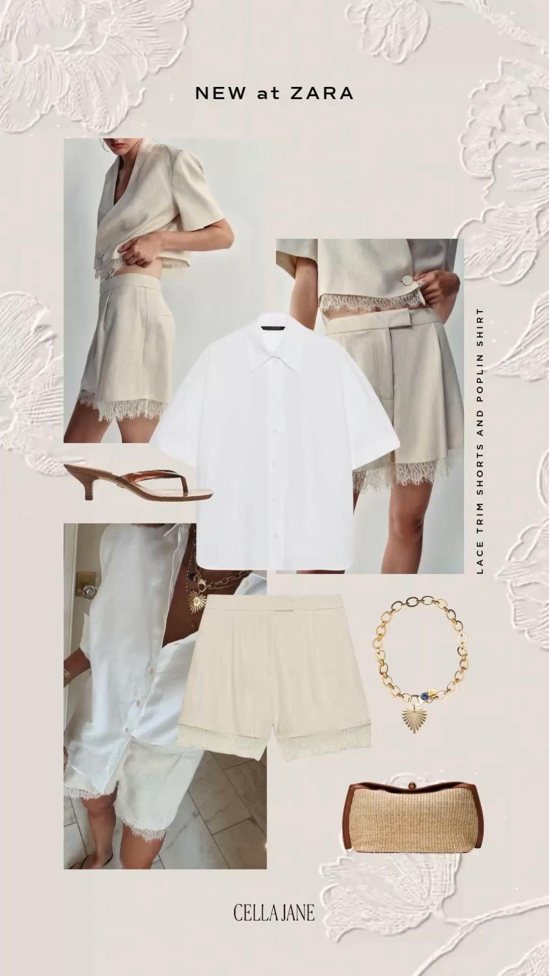 OOTD! How chic are these linen lace shorts? This @Zara outfit is perfect for a summer business meeting. So chic.

#LTKsummer #LTKstyletip

#LTKWorkwear