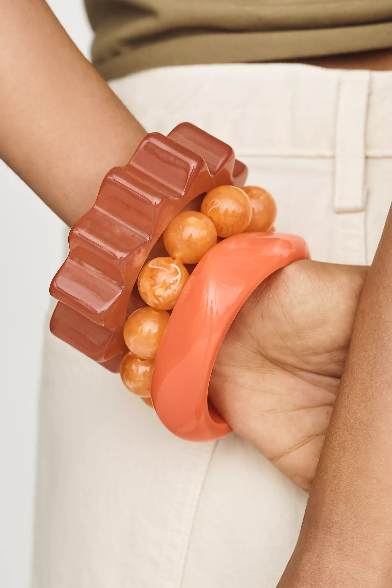 Resin Bangles, Set of 3 | Anthropologie (US)