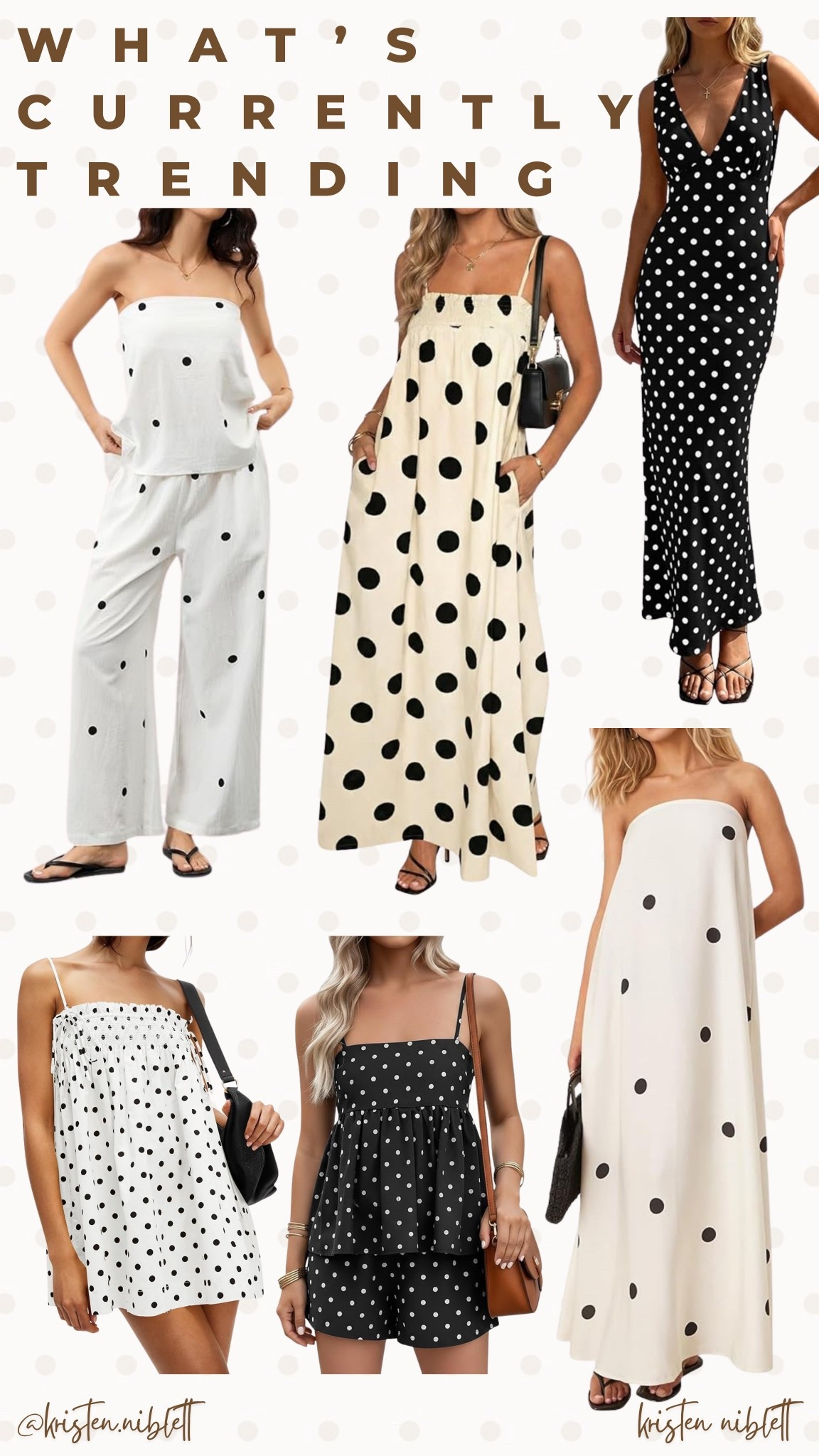 Polka dots are all the trend right now, and I’m so here for it! These are all from Amazon! 🤍