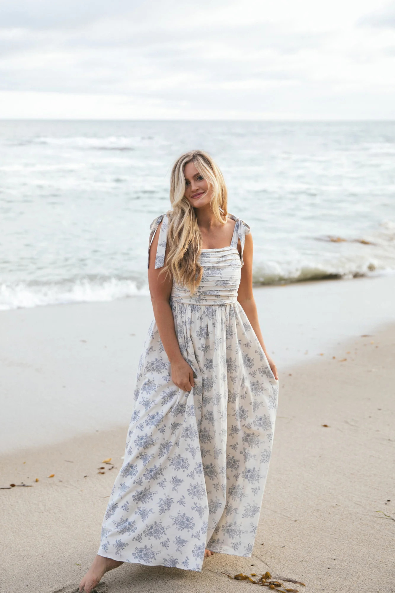 Jules Tie Shoulder Dress | Morning Lavender