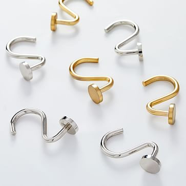 Modern Shower Curtain Rings (Set of 12) | West Elm (US)