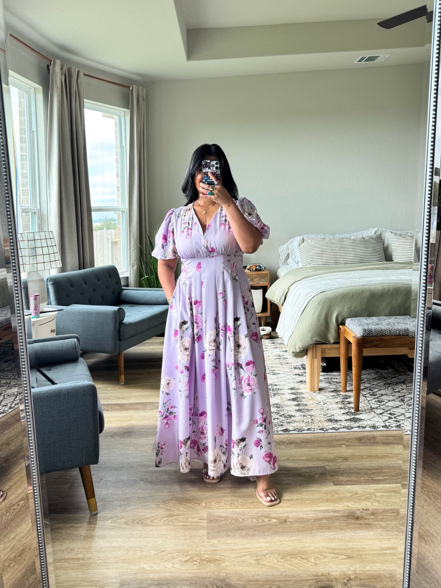 I’m 5’1” size 12 wearing a large in this dress, shade floral purple. Such a beautiful fit and the sleeves are stretchy.

#LTKWedding #LTKPetite #LTKMidsize