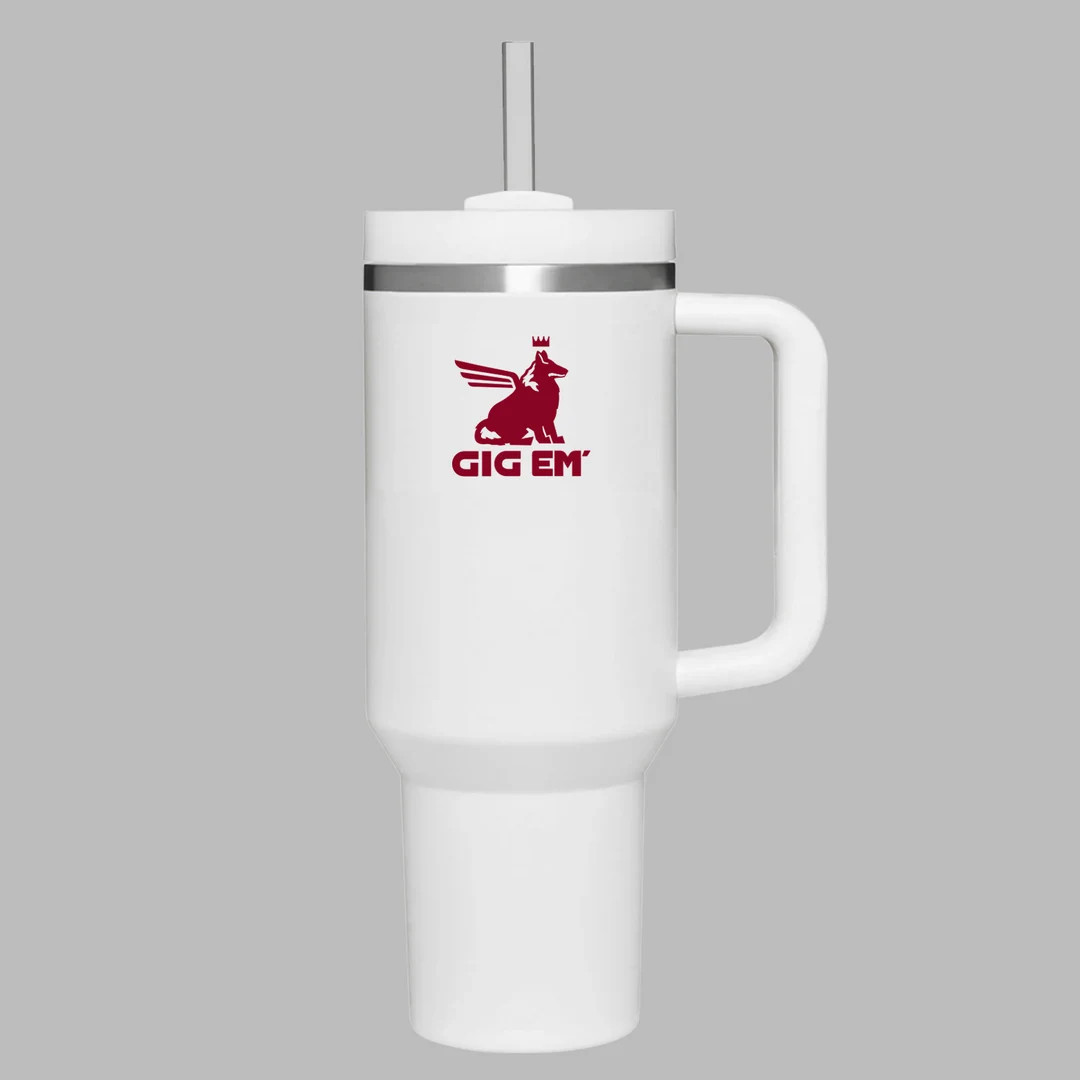 PRESALE Collegiate Texas AM Stanley Style 40oz Tumbler With - Etsy | Etsy (US)