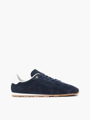 Tommy Hilfiger Women's Suede Ballet Sneaker - Space Blue - US 9 / EU 40 | Tommy Hilfiger (US)