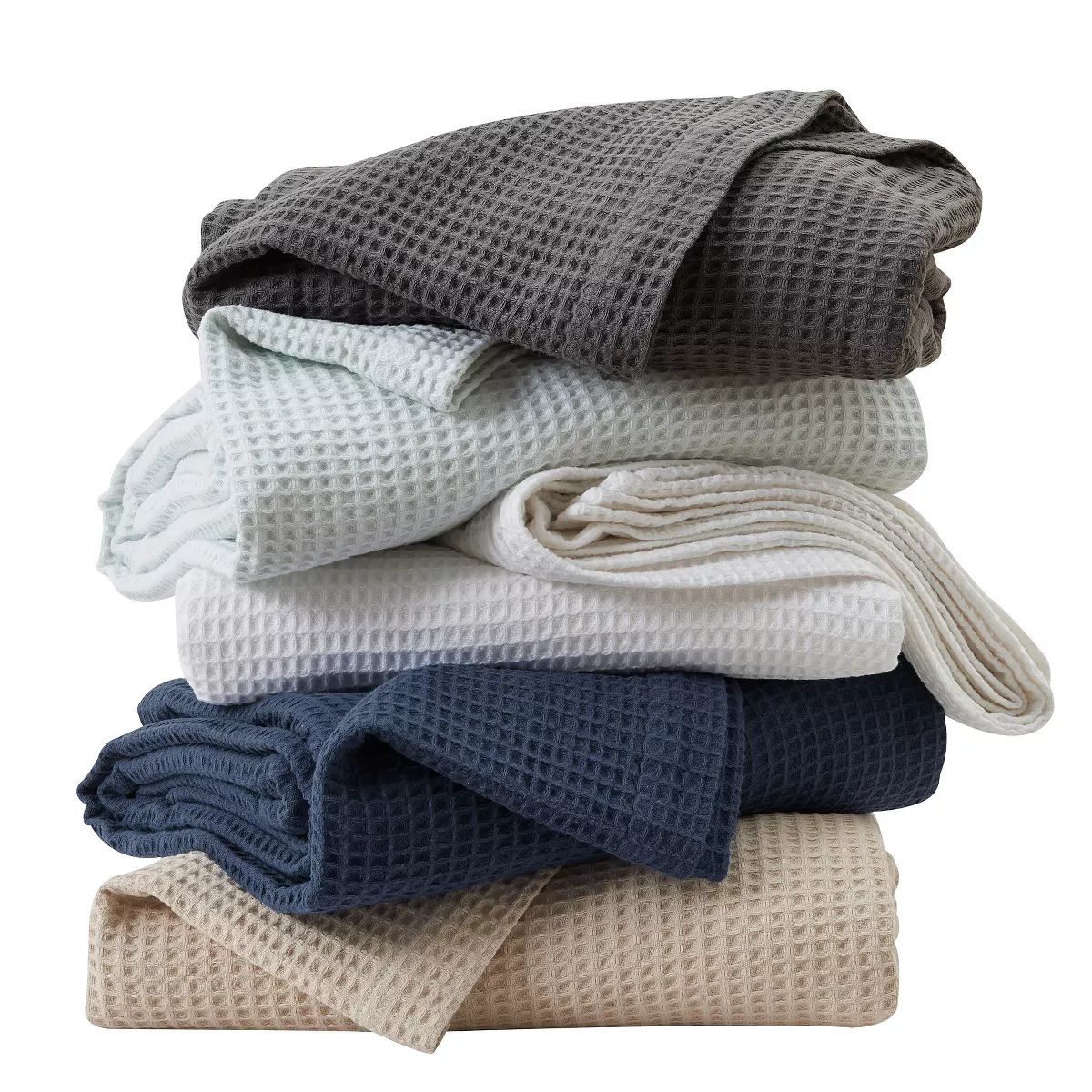 Cotton Super Soft All-Season Waffle Weave Knit Blanket - Great Bay Home | Target