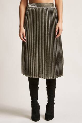 Pleated Metallic Skirt | Forever 21 (US)