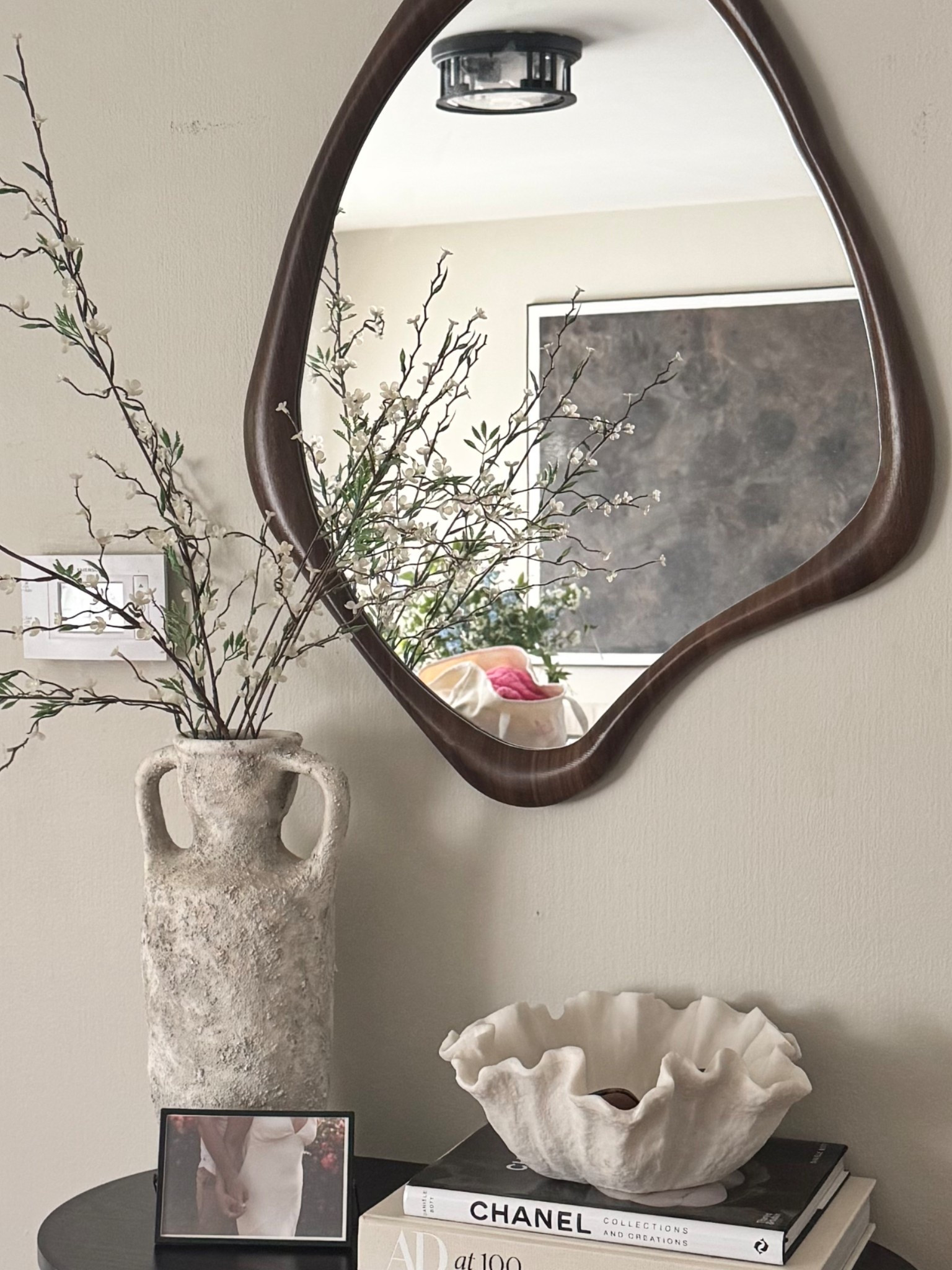 Affordable Amazon mirror!! Super fun + love the wood detailing 

#LTKStyleTip #LTKHome #LTKFindsUnder100