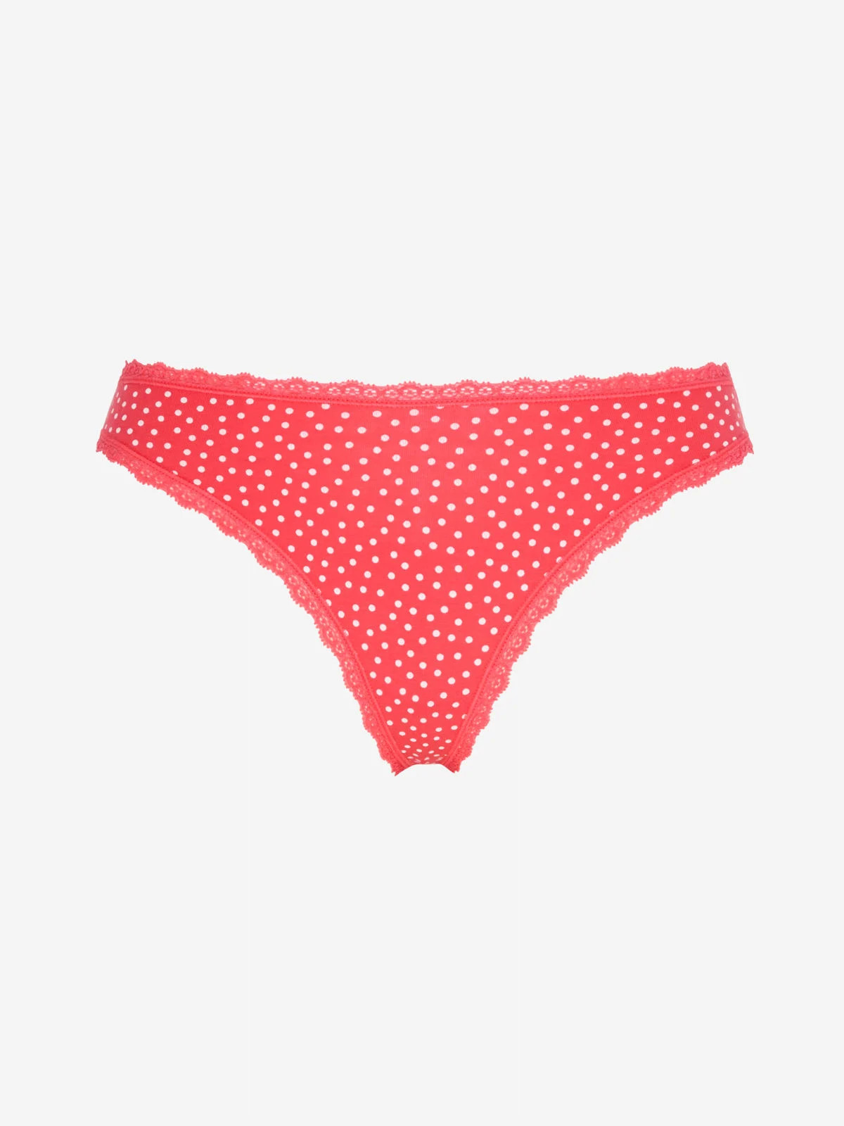 Cotton Essentials Lace-Trim Thong Panty | Savage x Fenty - North America