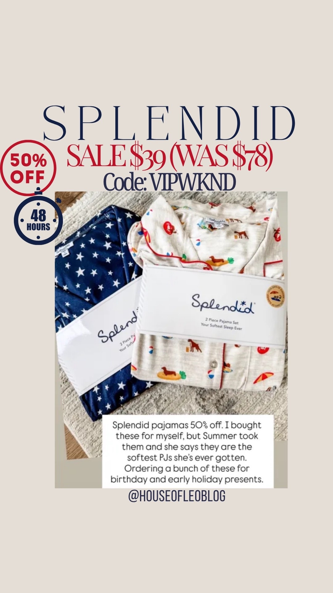 Code: VIPWKND. PJs, pajamas.

#LTKSaleAlert