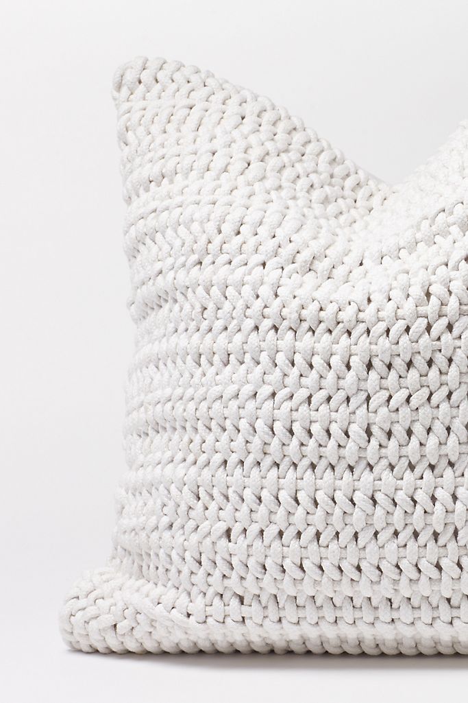 Coyuchi Woven Rope Organic Dec Pillow Cover | Anthropologie (US)