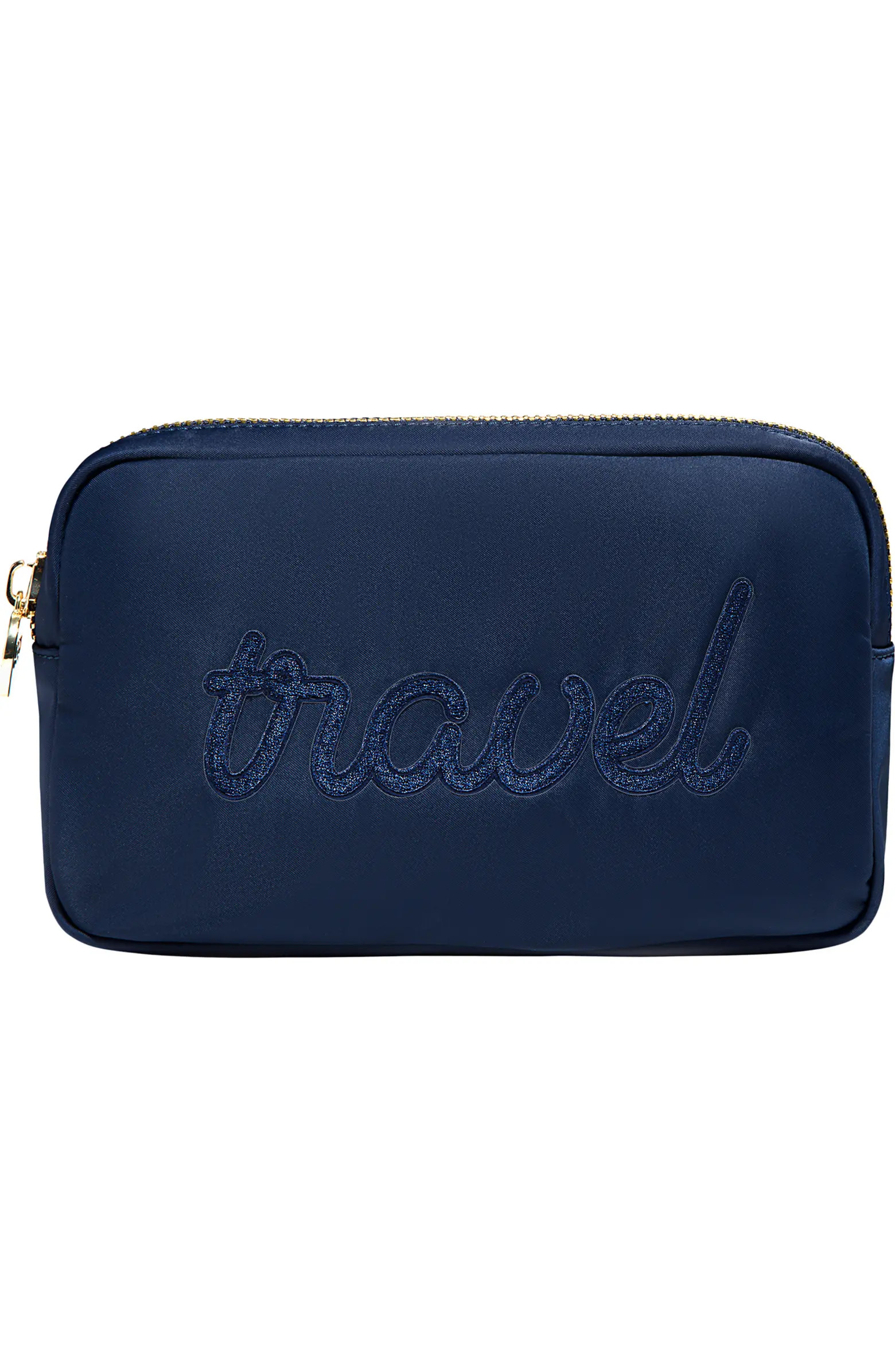 Travel Embroidered Nylon Pouch | Nordstrom