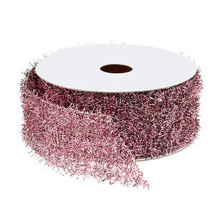 The Container Store® Ribbon Wired Wide Tinsel Silver | The Container Store