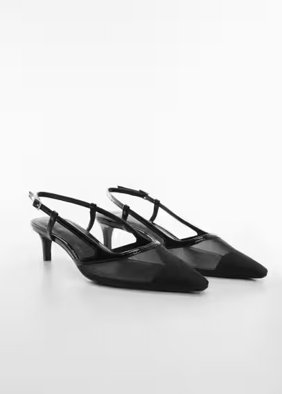 Net sling back shoes -  Women | Mango United Kingdom | MANGO (UK)