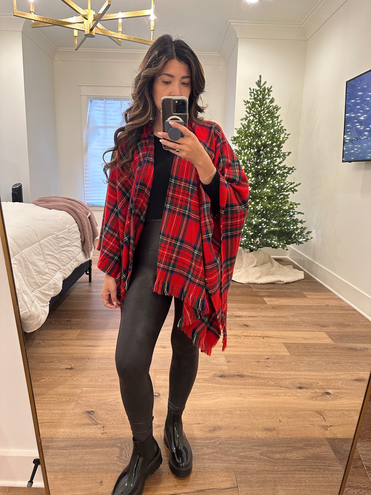 Plaid poncho - one size - comes in other cute plaid prints, this red color is the best sale $30 or less with code TUCKERNUCK SALE - code is CHEER - 20% off sitewide, 25% off if you spend $500+, 30% off if you spend $1000+

#LTKCyberSaleFR #LTKsalealert #LTKCyberWeek