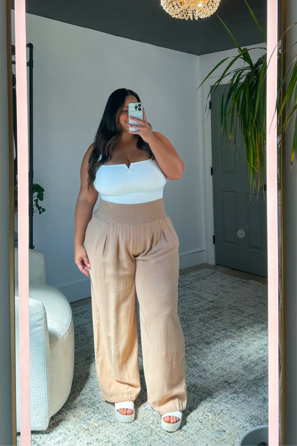 “Hot fall” easy casual outfit! 

Shaping bodysuit , size XXL 
Pant, size XL  

#LTKMidsize #LTKPlusSize #LTKStyleTip