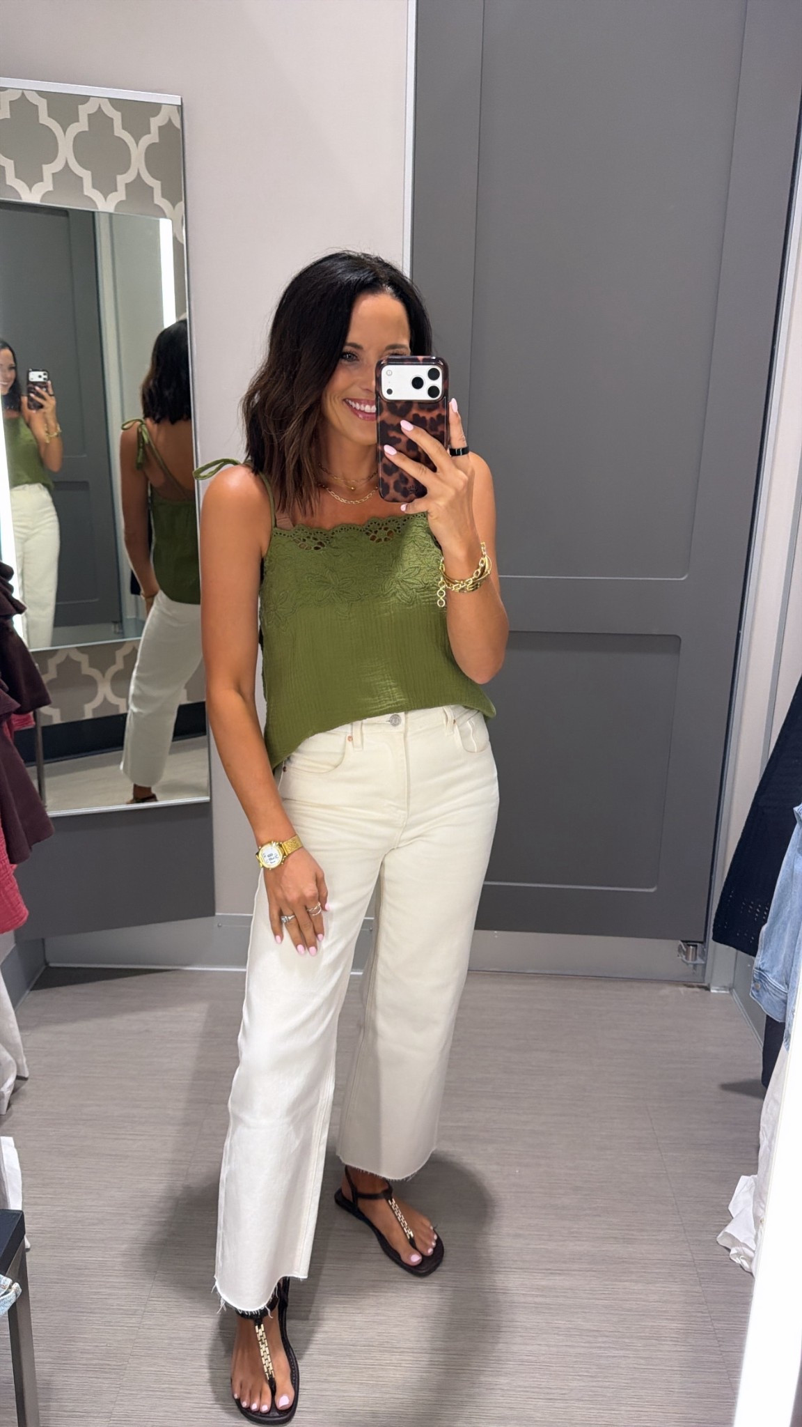 @target  — this top is a must-have 😍
so flattering, lightweight, and EASY to style with anything
wearing an XS for reference 👏🏼

target finds, target outfit, affordable fashion, summer outfit ideas, green top outfit, casual everyday style, budget friendly outfits, easy outfit ideas, chic basics, target style

#targetfinds #targetstyle #ltkstyle #affordablefashion #summeroutfits #casualchic #everydaystyle #ltkfinds #budgetfashion