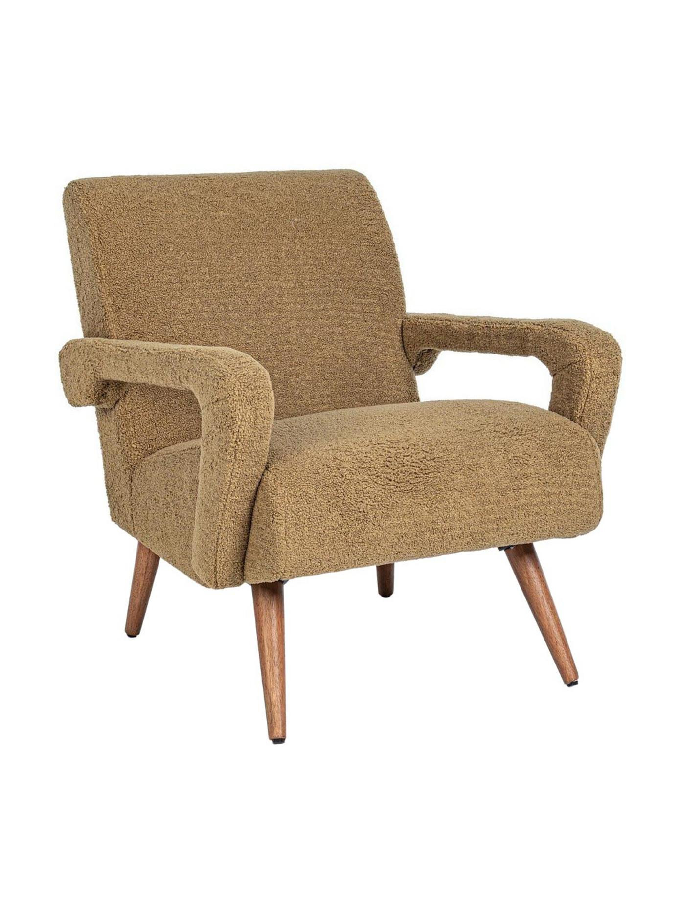 Teddy lounge chair Berna in brown | Westwing EU