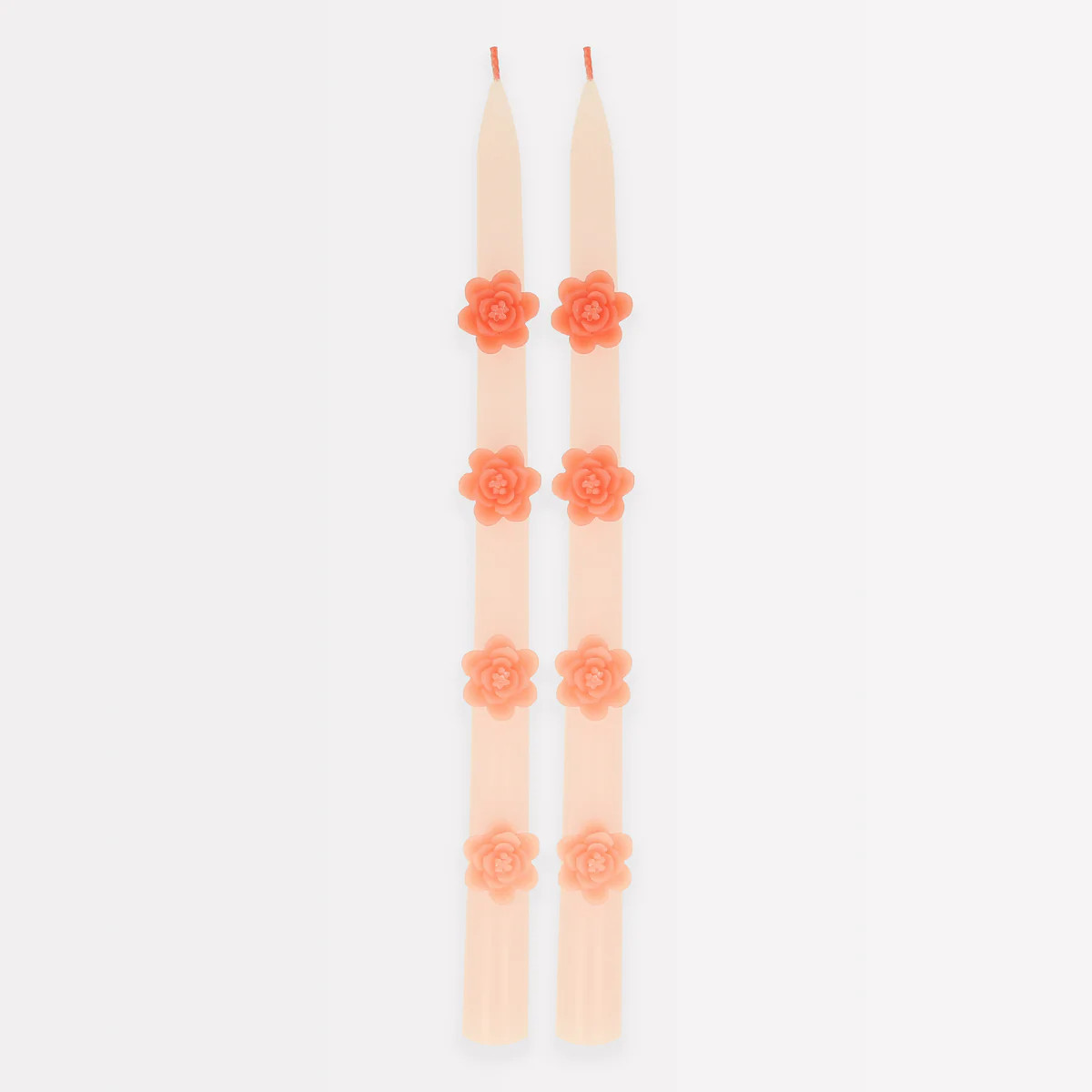 Pink Flower Taper Candles (x 2) | Meri Meri