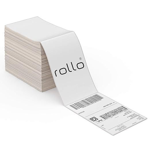 Rollo Direct Thermal Shipping Label (Pack of 500 4x6 Fan-Fold Labels) - Commercial Grade | Amazon (US)