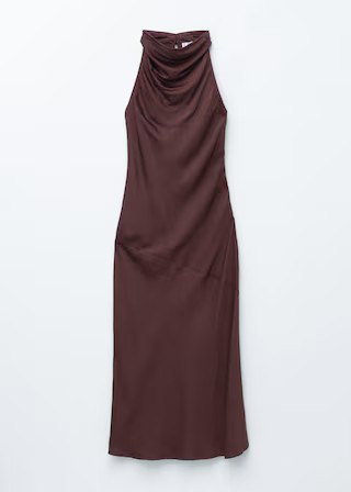 Cowl-Neck Satin Midi Dress | & Other Stories UK